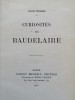 Curiosit&eacute;s sur Baudelaire - Thomas, Louis, Paris, 1912