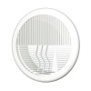 Grila Ventilatie Rotunda Ecovent Ø125mm (Ext. Ø165mm) ABS Alb - Perete/Tavan, Aer Conditionat, Incalzire, Design Modern