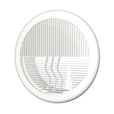 Grila ventilatie rotunda design &amp;Oslash;125mm, exterior &amp;Oslash;165mm, plastic Alb foto