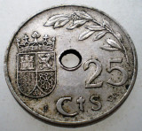 7.599 SPANIA 25 CENTIMOS 1937, Europa, Cupru-Nichel