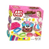 Set Plastilina 4 culori, model Tort Happy Birthday, ATU-088212