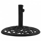 Suport de umbrela, negru, 48x48x33 cm, fonta GartenMobel Dekor, vidaXL