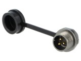 Soclu ST12 tată PIN 3 IP67 13A 250V 2mm&sup2; -25&divide;85&deg;C