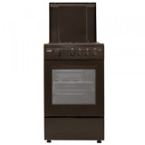 Aragaz SM 450 MBS, 4 arzatoare + cuptor pe gaz, siguranta plita + cuptor, maro