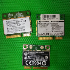 Placa de rețea wlan + Bluetooth mini PCIe half Broadcom BCM94313HMGB 802.11b/g/n