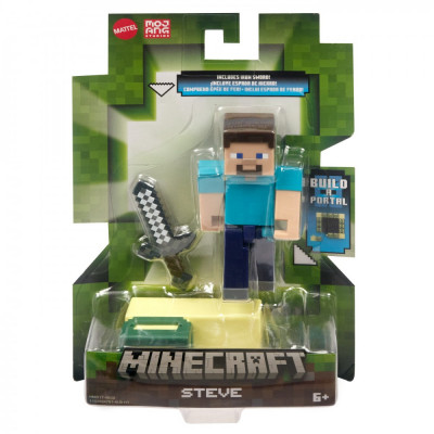 MINECRAFT CRAFT A BLOCK FIGURINA STEVE 8CM SuperHeroes ToysZone foto