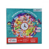 Puzzle - Invatam ceasul cu ursuletul PlayLearn Toys, Chalk and Chuckles