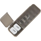 Cutie organizatoare pentru cabluri, flippy, din plastic, 28 x 9 x 6 cm, gri
