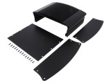 Radiator cu carcasă neagră din aluminiu anodizat 50mm x 215mm
