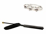 Cumpara ieftin Set Autoaparare: Baston Telescopic 47cm Negru, Box Craniu Argintiu, Otel, Husa Curea