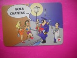 HOPCT 11636 CARICATURA SPANIA - CALENDAR DE BUZUNAR -1997 - ROMANIA-NECIRCULATA