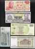 Set 5 bancnote de prin lume adunate (cele din imagini) #274, Asia