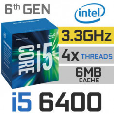 Procesor Intel Core i5-6400, 2.7GHz, Skylake, 6MB, Socket 1151 foto