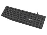 Tastatură neagră USB A NATEC slim cu cablu 1,8m ES layout