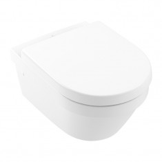 Set vas WC suspendat, Villeroy & Boch, Architectura, cu capac wc soft close si quick release, alb