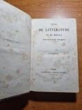 teste de literatura si moralitate - din anul 1845 - 2 volume - in limba franceza
