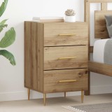 vidaXL Dulap de noapte Stejar Artizanal 40 x 40 x 66 cm Lemn compozit 882108