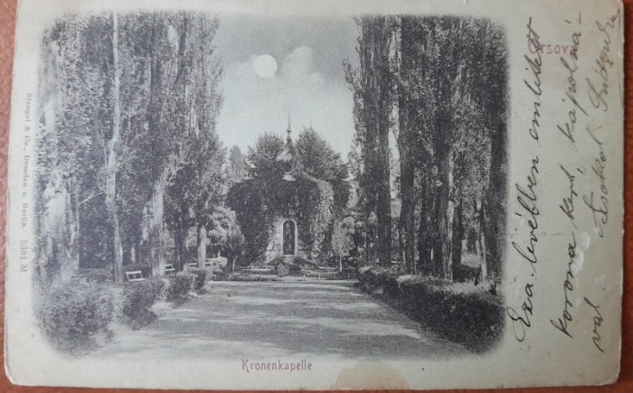 Carte postala, Orsova, Capela Coroanei, inceput de secol XX