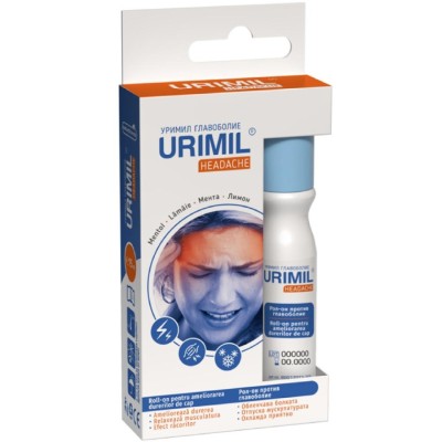 URIMIL HEADACHE ROLL-ON DURERI DE CAP 15ML foto