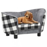 Gossi canapea pentru caini, gri, 68 x 38 x 38 cm, plus