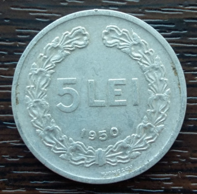 (MR91) MONEDA ROMANIA - 5 LEI 1950, REPUBLICA POPULARA ROMANA foto