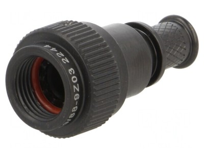 Protecție Mufă 9mm Neagră foto