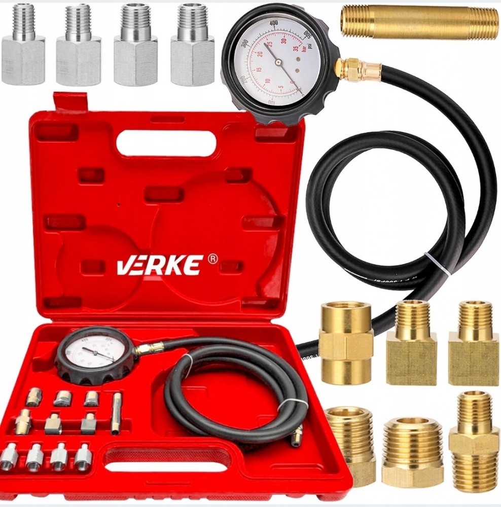 Set Strumenti Tester 12pz Motore Pressione Olio Manometro Valvole - Foto 5