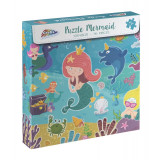 Puzzle - Sirene jucause (96 piese), 35 x 48 cm, 5 - 8 ani, Grafix