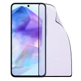 Folie de Protectie Ceramica, TEO, Compatibila cu Samsung Galaxy A55, Ceramics 9D, Antisoc, Margini Negre, Transparent