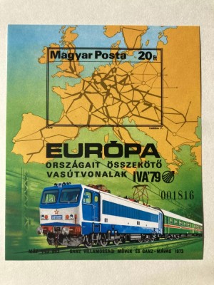 UNGARIA 1979-Bloc 137B-Expozitia internationala cHamburg Nedantelata foto