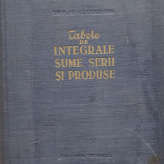 Tabele De Integrale, Sume , Serii Si Produse - I. M. Rijic, I. S. Gradstein ,556373