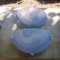 LOT de 2 aplice vintage metal si sticla, in stare foarte buna