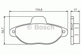 Set placute frana,frana disc FIAT PANDA Van (169) (2004 - 2016) BOSCH 0 986 495 255