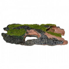 Decor pentru acvariu scoarta de copac cu moss large ( 26 cm )-ZD-F25273 foto