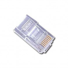 MUFA RJ-45 GEMBIRD pt. cablu UTP Cat5e RJ-45 (T) plastic 100 buc &amp;amp;quot;PLUG3UP6/100&amp;amp;quot; foto