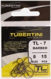 Carlige TUBERTINI Serie TL-7 Barbed, Nr.6, 15buc/pac