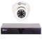 Sistem Supraveghere iUni o Camera CMOS 1 MP, 24 Led IR, DVR 4 Canale HD 720p, HDMI, VGA, 2 USB