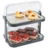 Platou dublu de servire cu capac-Roll Top
