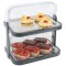 Platou dublu de servire cu capac-Roll Top