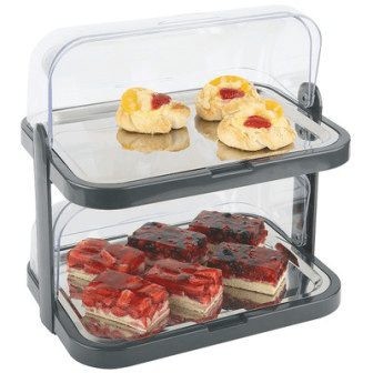 Platou dublu de servire cu capac-Roll Top