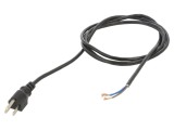 Cablu de Alimentare 3x18AWG NEMA 5-15 PVC 2m Negru 7A