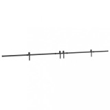 Cumpara ieftin Set feronerie pentru usi glisante, negru, 427 cm, otel