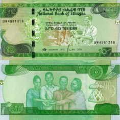 ETIOPIA 10 birr 2020 UNC!!!