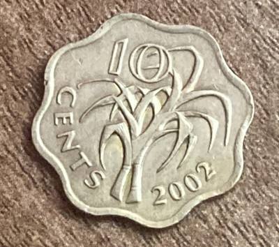 C50 - Moneda foarte veche - Swaziland - 10 centi - 2002 foto