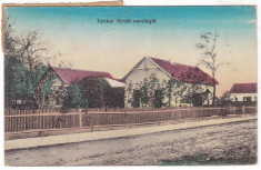 # 2329 Romania, Tenke, Tinca c.p. cenzurata circulata 1921: Restaurantul foto