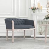 Gossi banca, gri inchis, 98x56x69 cm, catifea