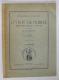 CUVANTU DE PRIMIRE , rostit in sedinta solemna de A. NAUM , 1894