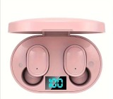 Cumpara ieftin Casti Wireless E6S V5.3 Android cu sunet stereo si carcasa de incarcare ROZ