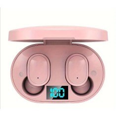 Casti Wireless E6S V5.3 Android cu sunet stereo si carcasa de incarcare ROZ