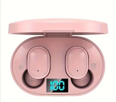 Casti Wireless E6S V5.3 Android cu sunet stereo si carcasa de incarcare ROZ foto